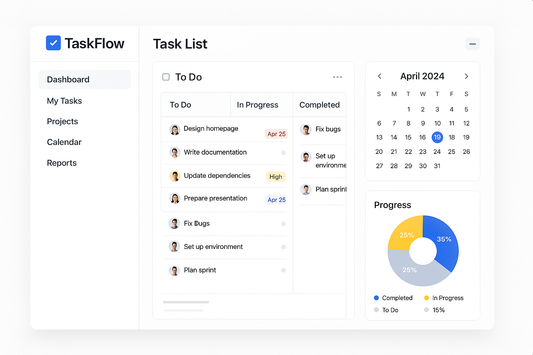 TaskFlow SaaS by ShibaToast