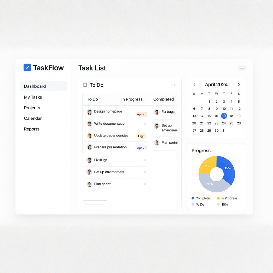 TaskFlow SaaS by ShibaToast 