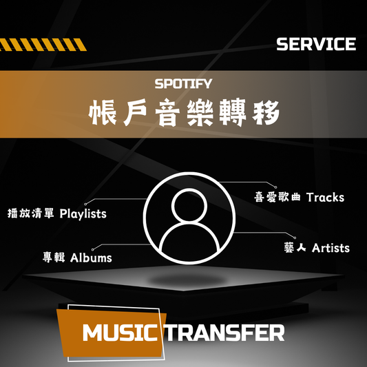 Spotify 帳戶音樂轉移